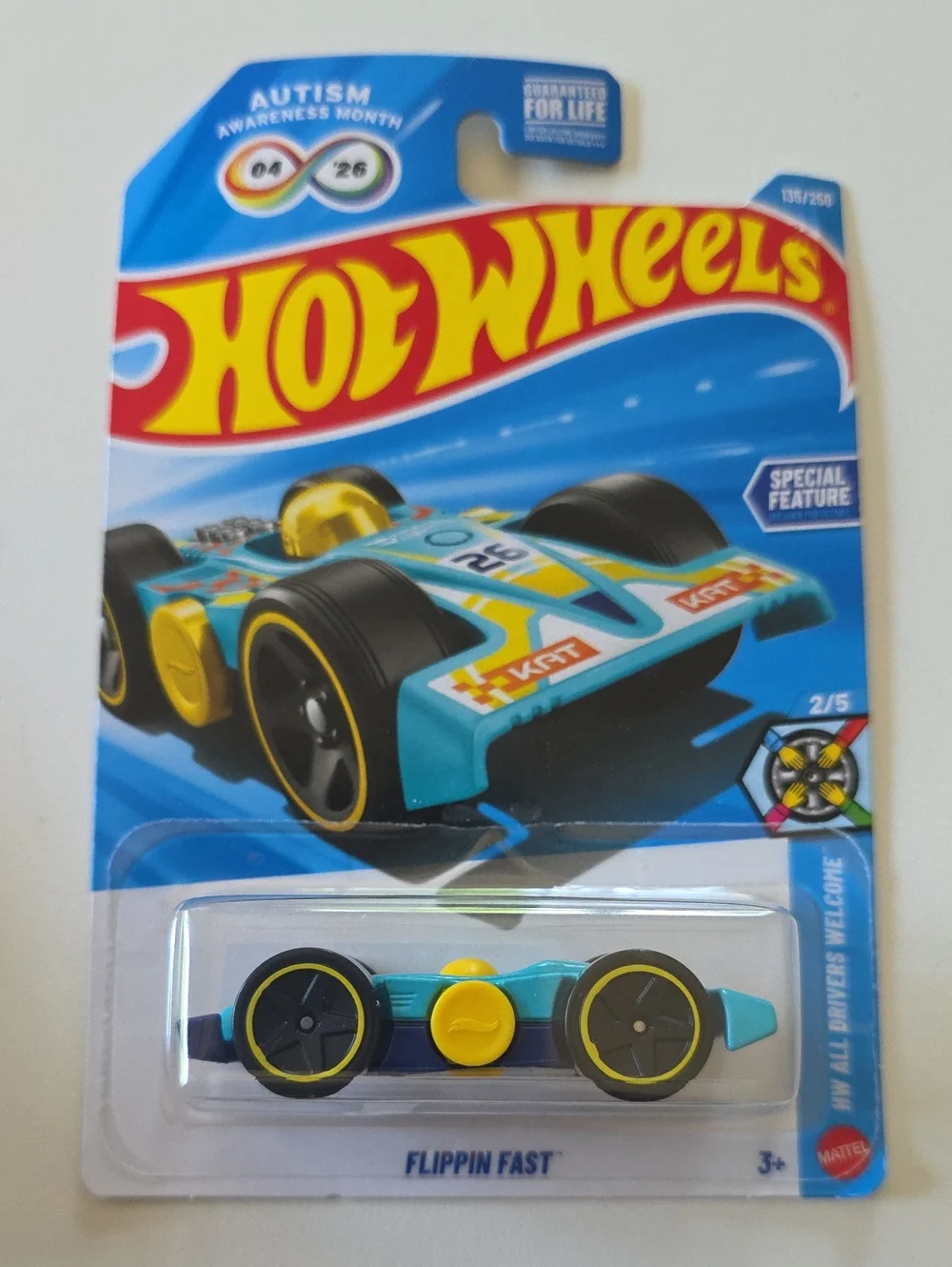 Hot Wheels HW All Drivers Welcome - Braille Twin Mill And Austim Flippin Fast